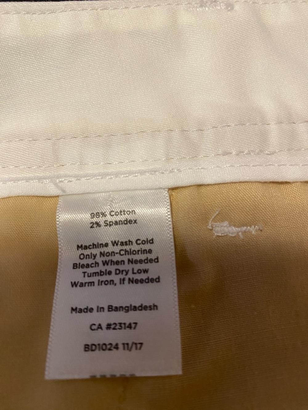 Talbots White Chino Bermuda Shorts - Picture 4 of 4